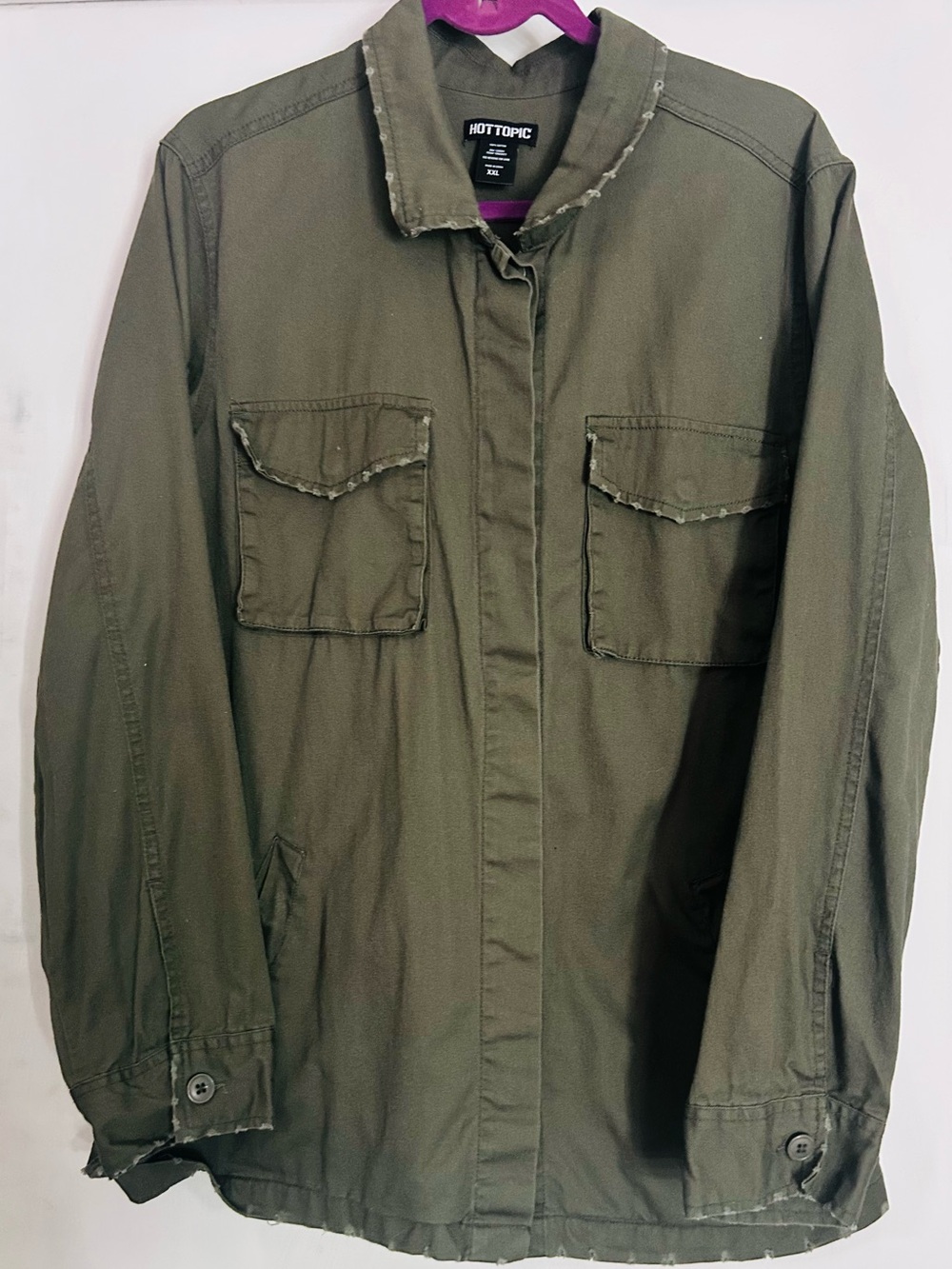 Hot Topic Women’s Olive Military Field Jacket